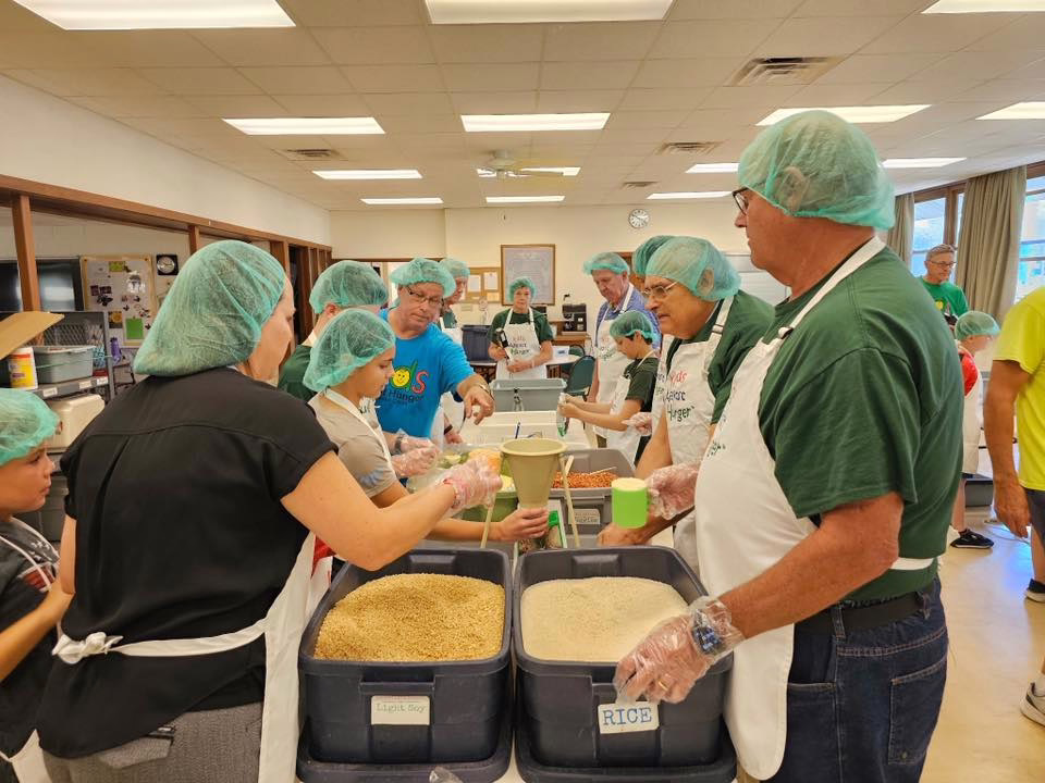 Serving with Kids Against Hunger