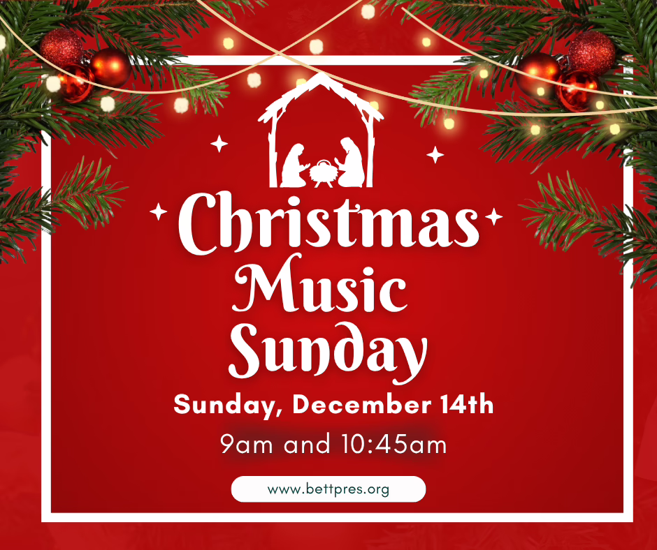 Christmas Music Sunday- December 14th